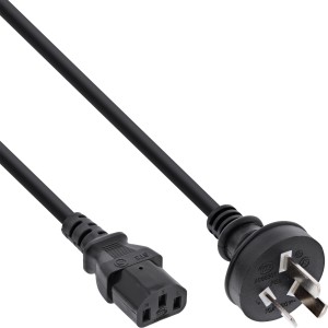 kabel zasilający, chiński męski / 3-pinowy męski IEC C13, 1,8 m