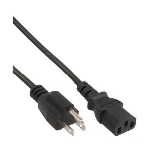 kabel zasilający, wtyczka japońska IEC, czarna, 1,8m