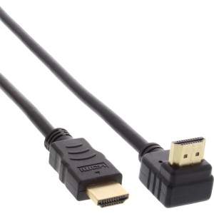 Kabel High Speed ​​HDMI® z Ethernetem, kątowy, 10 m