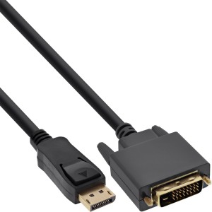 Kabel konwertujący DisplayPort na DVI, czarny, 0,3m