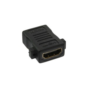Adapter instalacyjny HDMI HDMI A żeński/żeński, pozłacany, 4K2K