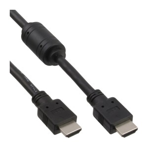 Kabel HDMI High Speed ​​męski + ferrytowy czarny 1,5 m