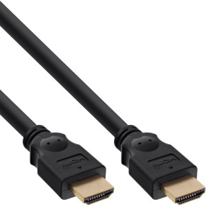 Kabel HDMI, Kabel High Speed ​​HDMI®, M/M, czarny, złote styki, 15m