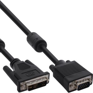 Kabel DVI-A 12+5 męski / 15-pinowy HD męski VGA 5m