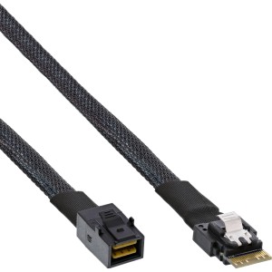 Kabel Slim SAS, SFF-8654 4i zu Mini SAS HD SFF-8643, 24Gb/s, 0,5m
