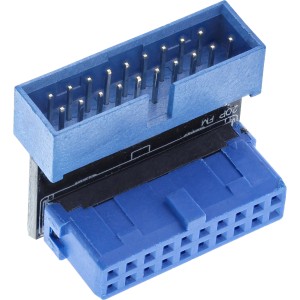 Wewnętrzny adapter USB 3.0, złącze męskie/żeńskie, kątowe w dół