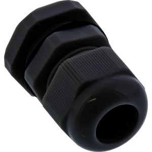 Dławik kablowy Nylon IP68 6 - 12mm czarny 10 szt.