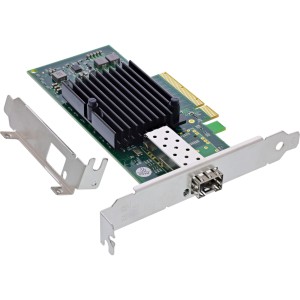 Karta sieciowa 10 Gigabit, 1x SFP+, PCIe x8, w komplecie. wspornik niskoprofilowy