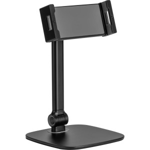 Uchwyt biurkowy do tabletu ze stojakiem, do 12,9", czarny