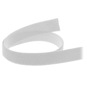 Opaski kablowe z rzepem 16mm białe 10m