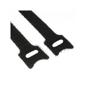 Opaska kablowa Paski zapinane na rzep 12x125mm 10 szt. czarny