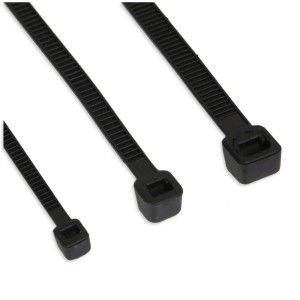 Opaski kablowe długość 300mm szerokość 3,6mm czarne 100 szt.
