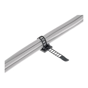 Regulowany zacisk kablowy 85mm czarny 10szt