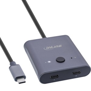 Przełącznik USB-C, przełącznik dwukierunkowy, 8K, 10Gb/s, 100W
