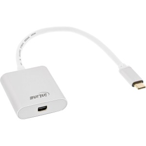Konwerter USB Display, USB-C męski na Mini DisplayPort 4K/60 Hz srebrny