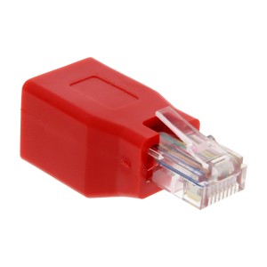 Adapter krosowy RJ45 męski na żeński