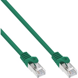 Kabel krosowy F/UTP kat.5e zielony 0,3m
