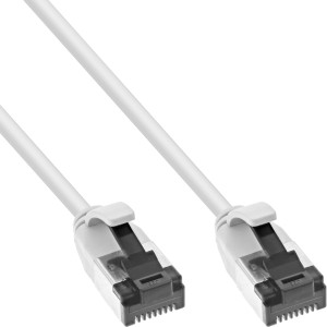 Kabel krosowy cienki, U/FTP, kat. 8.1, TPE bezhalogenowy, biały 3m