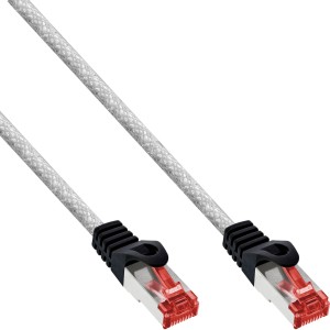 Kabel krosowy 5 m przezroczysty, S/FTP PiMF kat.6 250 MHz, PVC, miedź