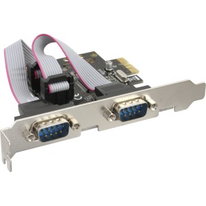 Karta interfejsu 2x szeregowe 9-pinowe PCIe (PCI-Express)
