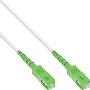 Kabel światłowodowy Simplex, FTTH, SC/APC8° do SC/APC8° 9/125µm OS2 0,5m