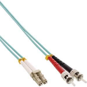 Kabel światłowodowy duplex LC/ST 50/125µm OM3 0,5m