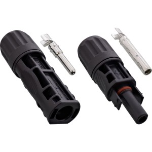 Złącza fotowoltaiczne do instalacji fotowoltaicznych, 1x wtyczka + 1x gniazdo