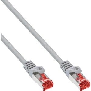 40szt. Kabel krosowy w opakowaniu zbiorczym, S/FTP (PiMf), kat. 6, PVC, CCA szary 2m
