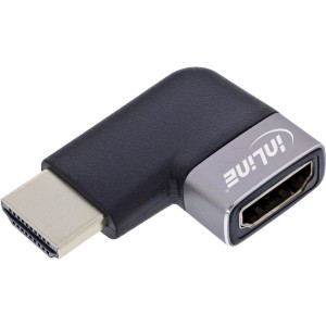 Adapter HDMI, wtyk/gniazdo HDMI A, 90° w lewo, 8K UHD