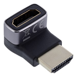Adapter HDMI, wtyczka/gniazdo HDMI A, 90° w górę, 8K UHD