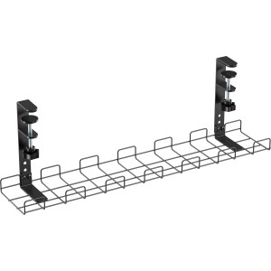 Siatka do organizacji kabli 60 cm do montażu pod biurkiem, czarna