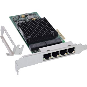 Karta sieciowa Quad Gigabit, 4x RJ45 1 Gb/s, PCIe x4