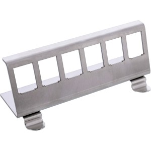 Montaż Keystone na szynie DIN, 6-portowy, metalowy
