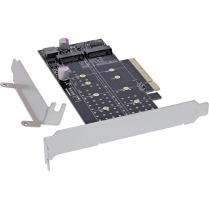 Karta PCI Express do 2 wewnętrznych kart NVMe M.2 Key M – rozwidlenie, PCIe x8