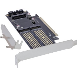 Karta PCI Express x16 do 2x M.2, 1x mSATA