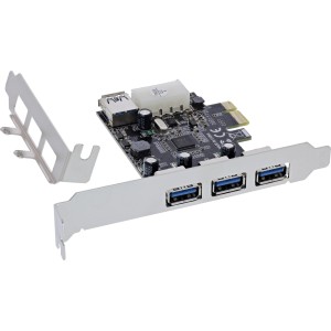 Karta PCIe, 3x + 1x USB 3.2 Gen.1, 4-pinowe złącze zasilania zgodne ze standardem Molex