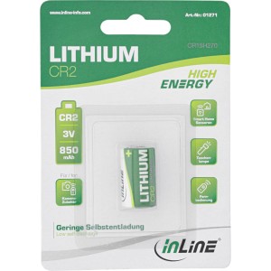 Bateria litowa o wysokiej energii, bateria fotograficzna, CR2, 3 V 850 mAh, 1 szt. Blister