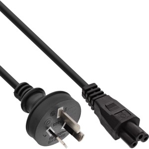 kabel zasilający Australia, do notebooka, czarny, 2m