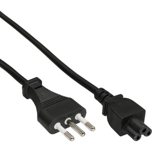 kabel zasilający do notebooka, wtyczka włoska - wtyczka NB, 2,0m