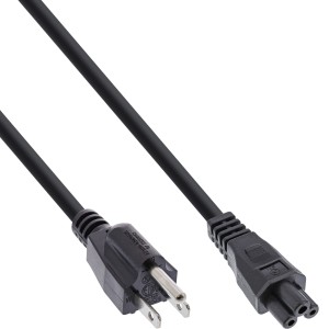 kabel zasilający USA/Kanada do notebooka czarny 2m