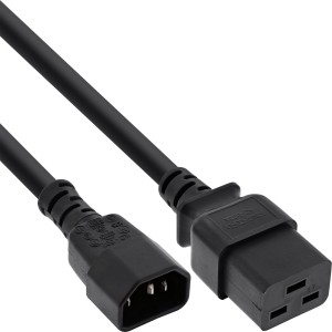 Kabel zasilacza, IEC-60320 C14 do C19, 3x1,5mm², max. 10A, 2m