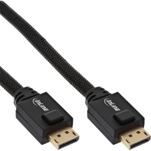 Kabel aktywny DisplayPort, czarny, pozłacane styki, 15m