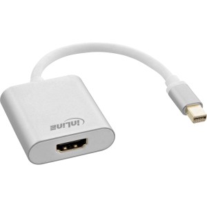 Adapter Mini DisplayPort HDMI Aluminiowy z dźwiękiem, 4K/60 Hz