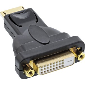 Adapter DisplayPort DisplayPort męski na DVI-D 24+1 żeński, czarny