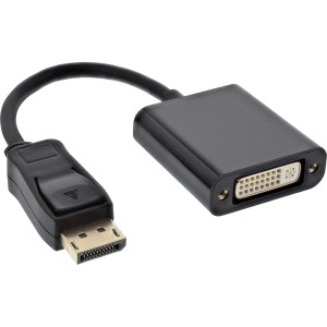 Kabel adaptera DisplayPort męski / DVI-D 24+5 żeński czarny 0,15 m