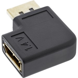 Adapter DisplayPort, DisplayPort męski/żeński, lewy kątowy