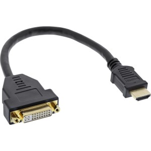 Adapter HDMI-DVI HDMI A męski / DVI żeński 0,2 m