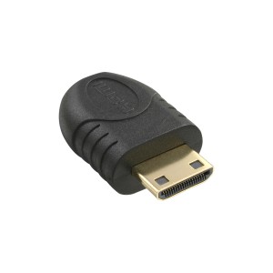 Adapter HDMI Typ C męski / Typ D żeński, pozłacany