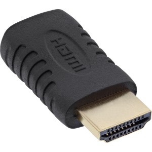 Adapter HDMI HDMI męski / Mini HDMI żeński, pozłacany