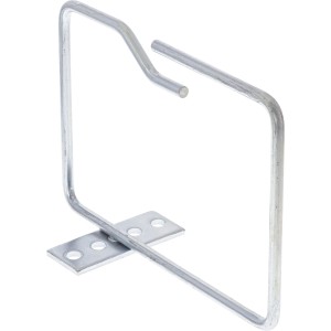 Wspornik kablowy, metalowy, ocynkowany, otwierany na dłuższym boku, 140x100mm